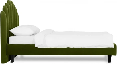 Кровать Queen II Sharlotta L 1600 ОГОГО (арт.577026), (Ткань/Зеленый)