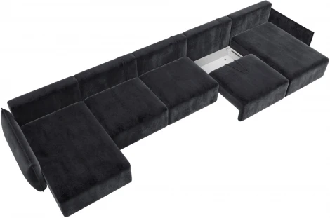 Диван п-образный Лига-051 НПБ МегаЛонг Лига Диванов (Велюр) арт.128681