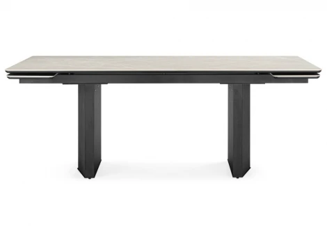 Кухонный стол Woodville Монерон 200x100 burberry bianco matt / черный