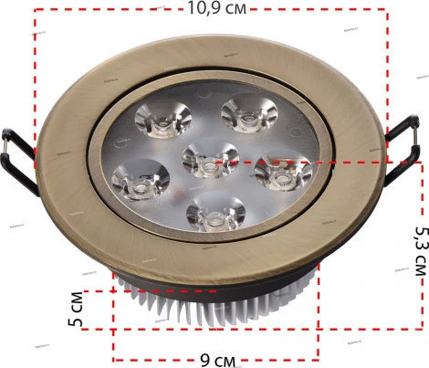 Встраиваемый точечный светильник MW-Light Круз 637013106