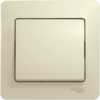 Выключатель встраиваемый одноклавишный (бежевый) Systeme Electric GSL000212