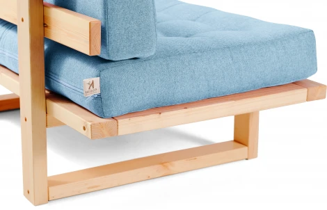 Кушетка Arsko Торн-М сосна голубая рогожка
