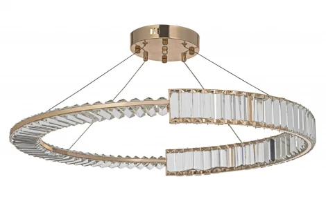 Подвесная люстра светодиодная хрустальная Arti Lampadari Carini Carini L 1.5.80.101 G (220V, на тросе)