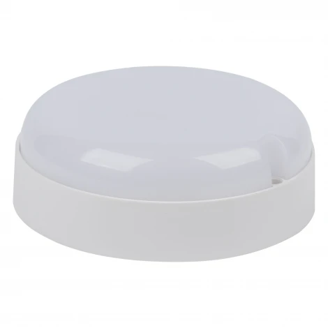 Светильник светодиодный влагозащищенный, с датчиком освещенности и движения, дежурный/основной режимы 6500K Volpe ULW-Q243 12W/6500К/NL SENSOR IP65 WHITE