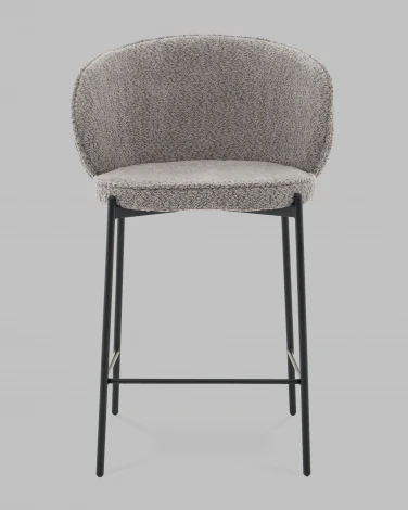 Стул полубарный Тисдейл букле серый Stool Group арт.УТ000041695