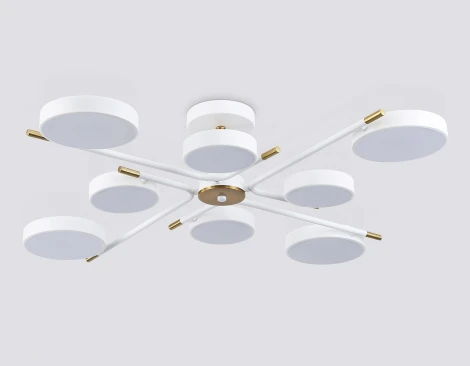 Потолочная люстра светодиодная на штанге с регулировкой цветовой температуры Ambrella COMFORT FL516338 (220V)