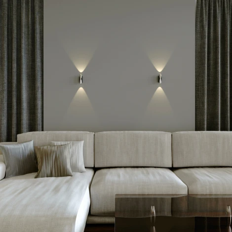 Бра Elektrostandard Steel 40109/LED чёрный/сталь (220V, круглые)