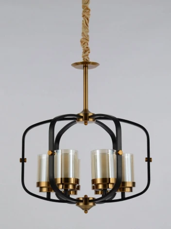 Подвесная люстра Lumina Deco Bonton LDP 1221-6 BK+MD