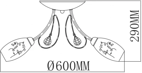 Потолочная люстра MW-Light Фиеста 267013505