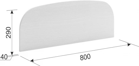 Ограничитель для кровати Mebelson (ЛДСП/Дуб золотой) арт.XYZ-123.2553