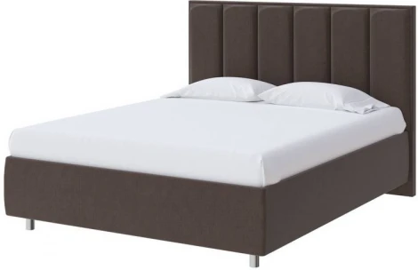 PROxSON Кровать Routa без основания (Ткань: Рогожка Тетра Брауни) 140x200