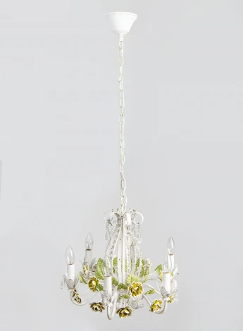 Подвесная люстра Abrasax SD785 (220V, на цепи, свеча, цветы, розы)