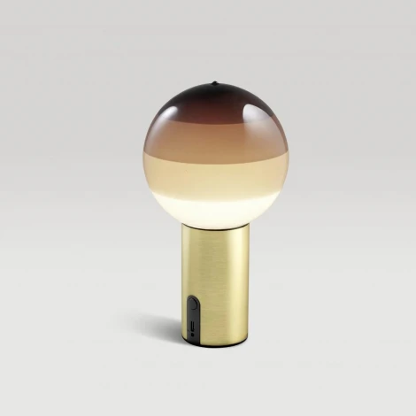 Настольная лампа Dipping Light Portable шоколадный-матовая латунь Marset A691-453-4715-27K (251326)