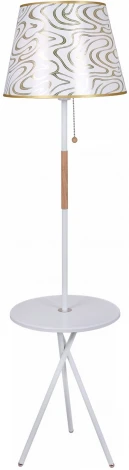 Торшер на треноге со столиком Reluce 01721-2.6-01B WH (220V)