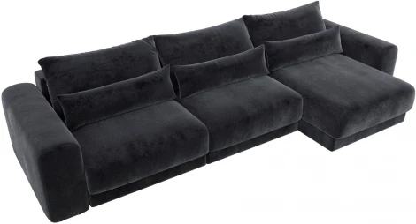 Диван угловой Лига-056 НПБ Лонг угол универсальный Лига Диванов (Велюр) арт.129167