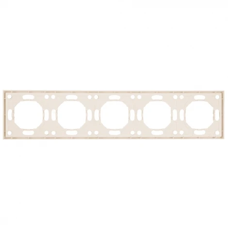 Рамка на 5 постов (кашемир, soft touch) Stekker Эмили 49914