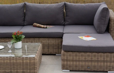 Модуль диванный прямой с подушками, цвет соломенный 4SIS Лунго YH-C1032W