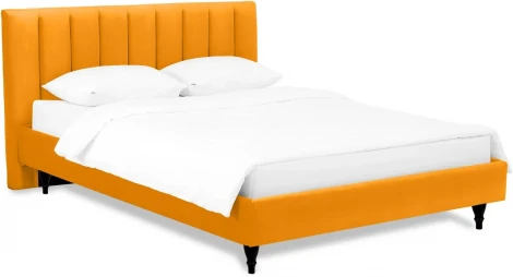 Кровать Queen II Sofia L 1600 ОГОГО (арт.577454), (Ткань/Желтый)