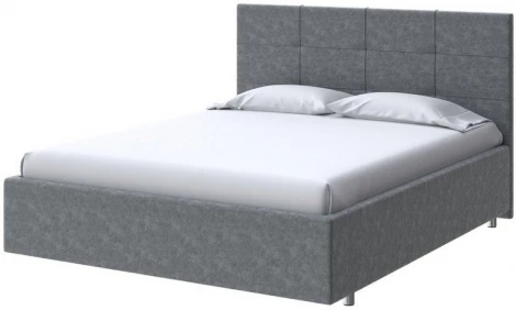 PROxSON Кровать Neo (Ткань: Велюр Gratta 4 Серый космос) 140x200