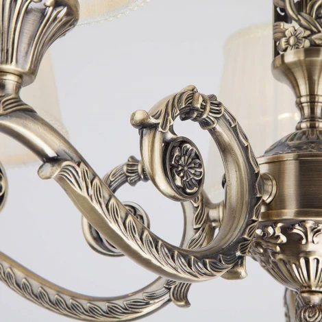 Подвесная люстра Eurosvet Marcella 60042/5 античная бронза