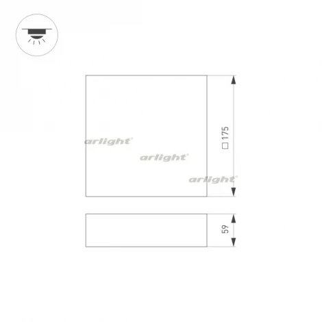 Накладной точечный светильник Arlight 034782