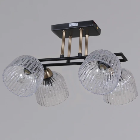 Потолочная люстра на штанге ILLUMICO IL0794-4CSQ-25BKAB ELITE