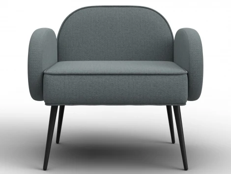 Кресло Лига-086 (Фанера/Металл/Рогожка/Серый) Лига Диванов 132429