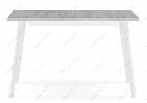 Стол раскладной Notta Колон Лофт 120 25 мм бетон / белый матовый 489645