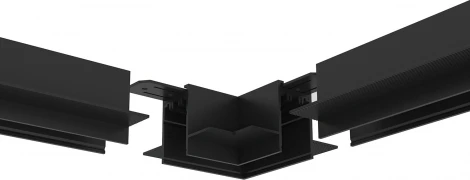 Угловое соединение потолок-потолок встраиваемый Smart, черный TR2112-BK Denkirs (220V)
