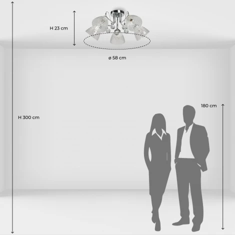 Потолочная люстра DeMarkt Блеск 315016305 (220V)