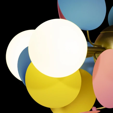 Подвесная люстра Loft IT Matisse 10008/6 mult (для детской, 220V, на тросе, шарики)