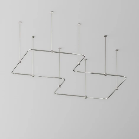 Радиусный коннектор для шинопровода Flarity платина Maytoni Accessories for tracks Flarity TRX154-RC80-PT (24V)