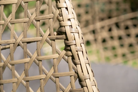 "Флоренция" подвесное кресло-кокон из искусственного ротанга, цвет соломенный с серой подушкой 4SIS арт.УТ-00006749