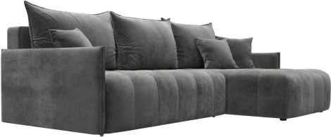 Диван угловой Лига-054 НПБ угол универсальный Лига Диванов (Велюр) арт.129036