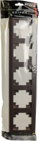 Рамка на 5 постов (золото) Stekker Катрин 49610