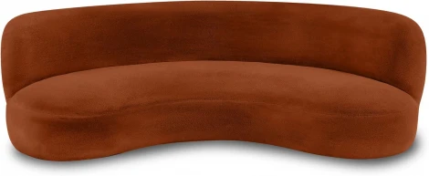 Диван Patti 2400 ОГОГО (арт.853245), (Мех/Кирпичный)