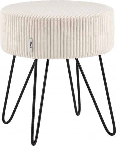 Пуф Stool Group Спейси велюр рельефный светло-серый арт.УТ000040018