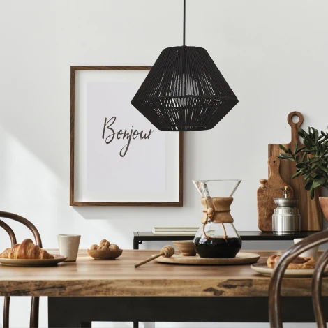 Подвесной светильник Evoluce Ettan SLE6025-403-01 черный/черный E27 1*40W (220V, на проводе)