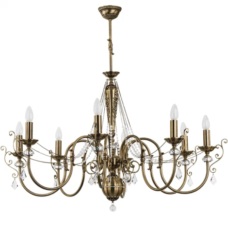 Потолочная люстра Kutek Luca LUC-ZW-8(P) (220V, подсвечник, свеча)