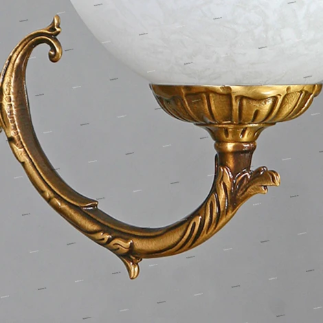 Бра Ambiente by Brizzi Seville, 1 плафон, бронза с белым