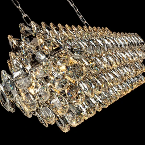 Подвесная люстра хрустальная Modelux MODELUX ML.8861.17P CR