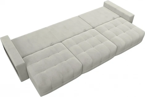 Диван прямой с полками Лига-053 НПБ Лонг Лига Диванов (Велюр) арт.128922