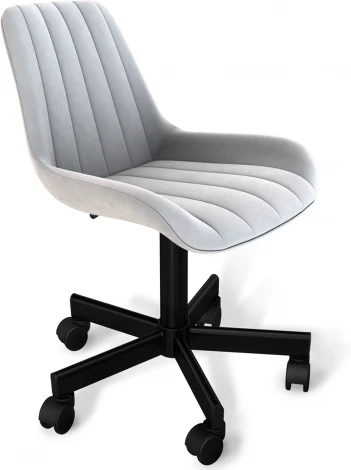 Стул подъемно-поворотный Sheffilton SHT-ST37/S120M серое облако/черный муар