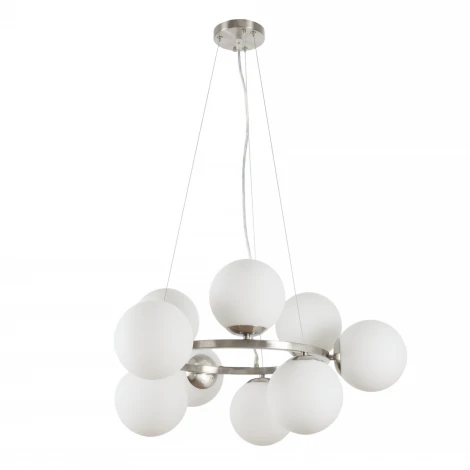 Подвесная люстра MyFar Aerton MR1946-9P (220V, на тросе, шарики, молекулы)