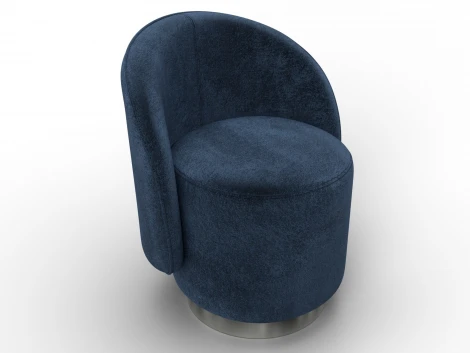 Кресло Лига-108 (Фанера,ДСП,Брус,Велюр/Синий) Лига Диванов 136471