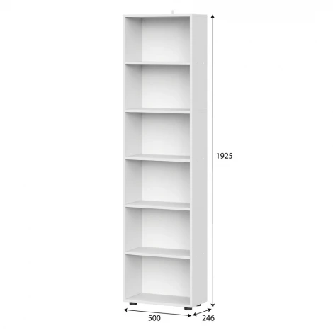 Стеллаж Арника с полками Токио, Белый