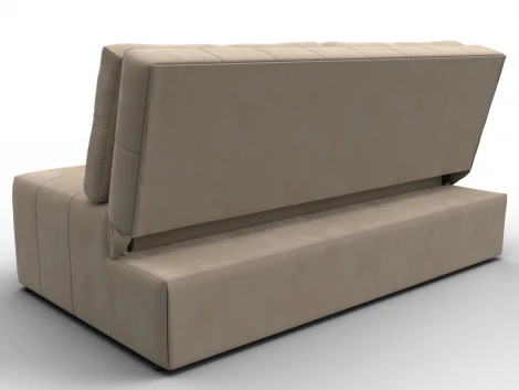 Диван прямой Лига-107 (160) (ЛДСП,Брус,Фанера,Велюр/Бежевый) Лига Диванов 134917