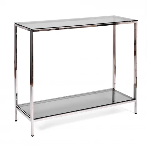 Консольный стол AllConsoles 2081-CS grey зеркальный хром