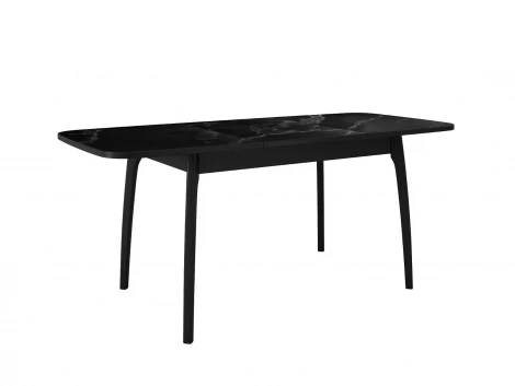 Стол DikLine MK15 Керамика Черный мрамор/подстолье черное/опоры черные арт.00-00079582