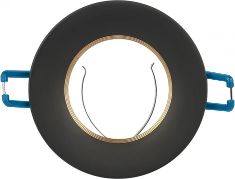 Встраиваемый точечный светильник ЭРА KL107 BK/GD (12V, круглые)
